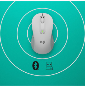 Logitech Signature M650 souris Droitier RF sans fil + Bluetooth Optique 2000 DPI (910-006255)