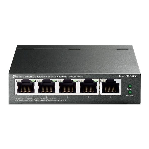 TP-Link TL-SG105PE L2 Managed Gigabit Ethernet Network Switch (10/100/1000) with Power over Ethernet — image 1