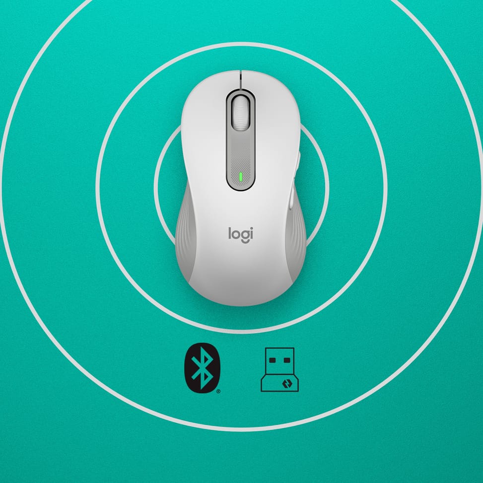 Logitech Signature M650 souris Gauche RF sans fil + Bluetooth Optique 2000 DPI (910-006240) — image 5