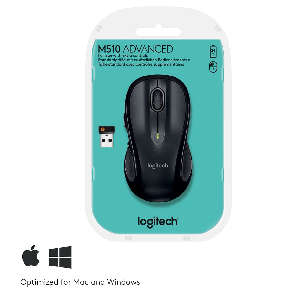 Logitech M510 souris RF sans fil Laser (910-001826) — image 8