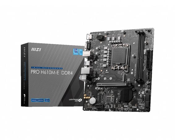 MSI PRO H610M-E DDR4 carte mère Intel H610 LGA 1700 micro ATX (PRO H610M-E DDR4)