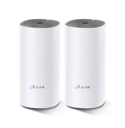 TP-Link Deco E4 (2-pack) Bi-bande (2,4 GHz / 5 GHz) Wi-Fi 5 (802.11ac) Blanc, Gris Interne (DECO E4(2-PACK))