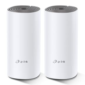 TP-Link Deco E4 (2-pack) Bi-bande (2,4 GHz / 5 GHz) Wi-Fi 5 (802.11ac) Blanc, Gris Interne (DECO E4(2-PACK))
