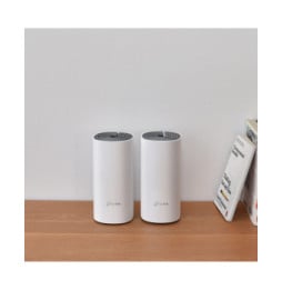TP-Link Deco E4 (2-pack) Bi-bande (2,4 GHz / 5 GHz) Wi-Fi 5 (802.11ac) Blanc, Gris Interne (DECO E4(2-PACK))