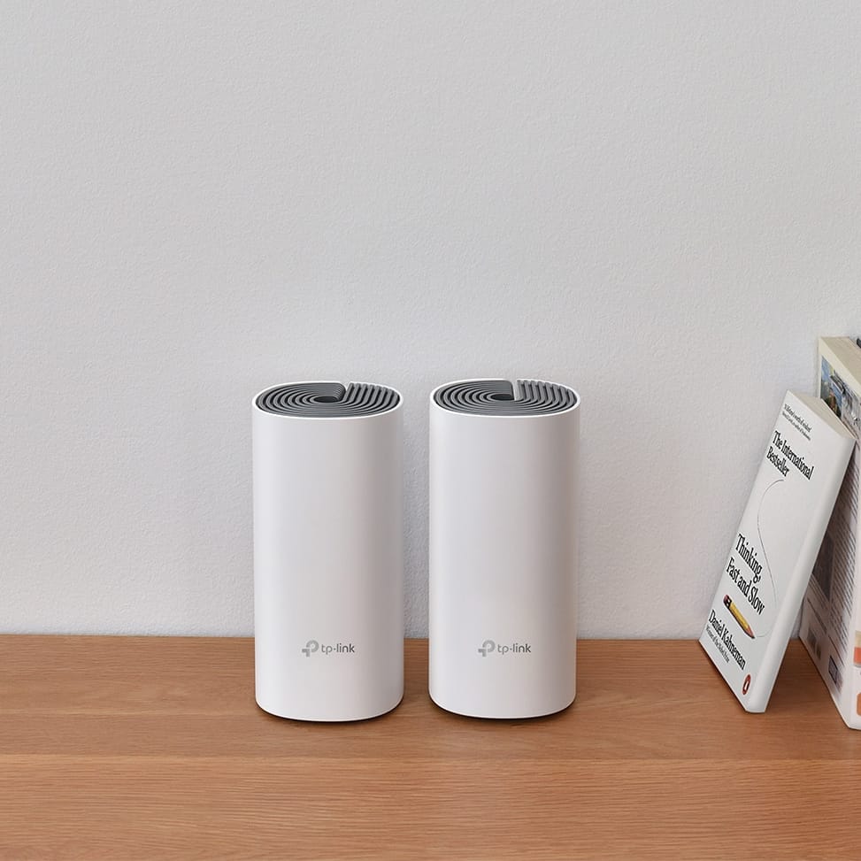 TP-Link Deco E4 (2-pack) Bi-bande (2,4 GHz / 5 GHz) Wi-Fi 5 (802.11ac) Blanc, Gris Interne (DECO E4(2-PACK)) — image 3
