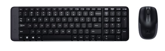 Logitech Wireless Combo MK220 clavier Souris incluse RF sans fil QWERTY US International Noir (920-003161)