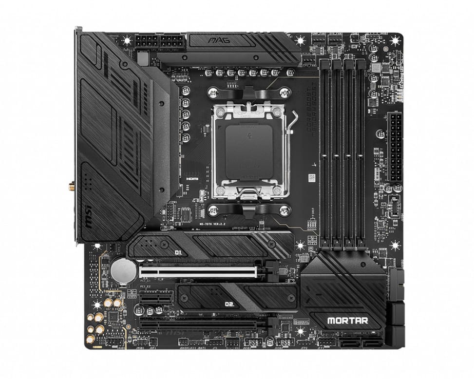 MSI MAG B650M Mortar WIFI AMD B650 Emplacement AM5 micro ATX (7D76-001R) — image 1