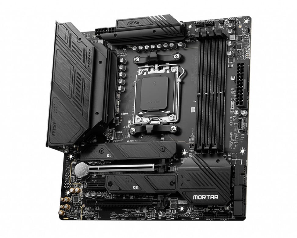MSI MAG B650M Mortar WIFI AMD B650 Emplacement AM5 micro ATX (7D76-001R) — image 2