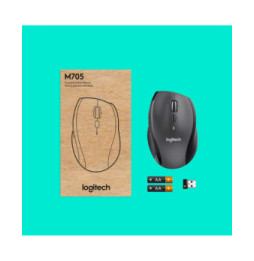Logitech Customizable Mouse M705 souris Droitier RF sans fil Optique 1000 DPI (910-006034)