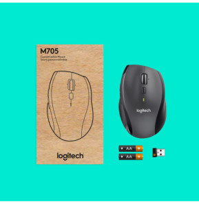 Logitech Customizable Mouse M705 souris Droitier RF sans fil Optique 1000 DPI (910-006034)