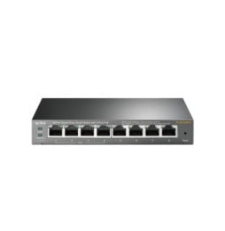 TP-Link TL-SG108PE Géré L2 Gigabit Ethernet (10/100/1000) Connexion Ethernet, supportant l'alimentation via ce port (PoE) Noir