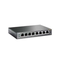 TP-Link TL-SG108PE Géré L2 Gigabit Ethernet (10/100/1000) Connexion Ethernet, supportant l'alimentation via ce port (PoE) Noir