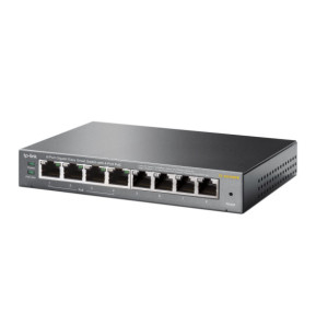 TP-Link TL-SG108PE Géré L2 Gigabit Ethernet (10/100/1000) Connexion Ethernet, supportant l'alimentation via ce port (PoE) Noir
