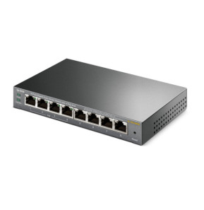 TP-Link TL-SG108PE Géré L2 Gigabit Ethernet (10/100/1000) Connexion Ethernet, supportant l'alimentation via ce port (PoE) Noir
