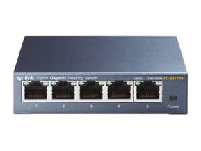 TP-Link TL-SG105 Non-géré Gigabit Ethernet (10/100/1000) Noir (TL-SG105 V4)