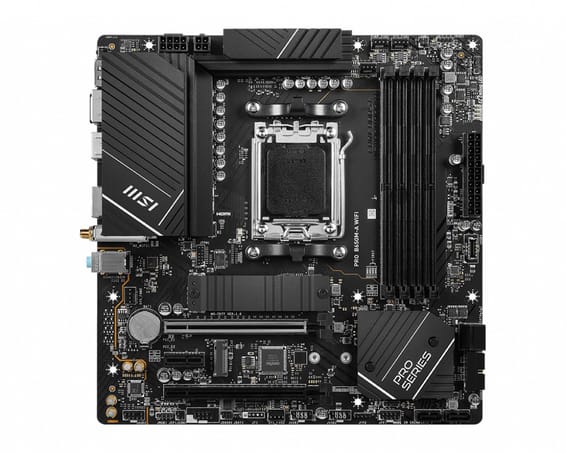 MSI PRO B650M-A WIFI AMD B650 Emplacement AM5 micro ATX (7D77-001R)