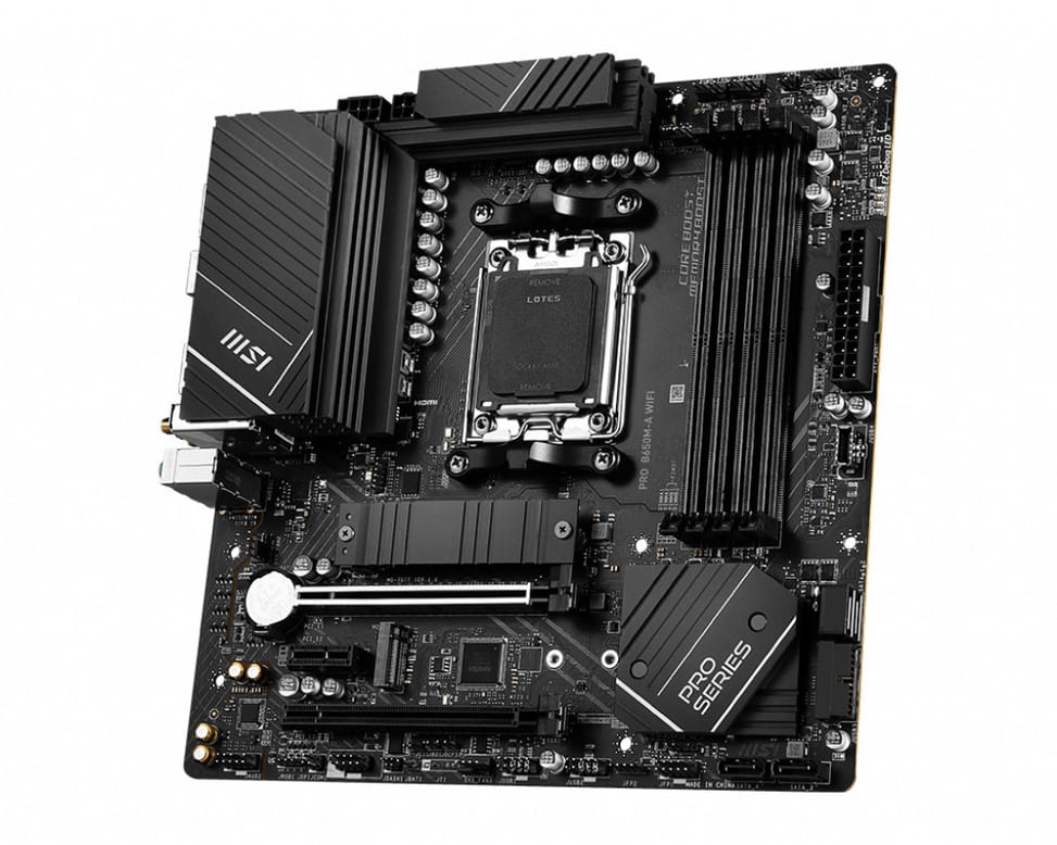 MSI PRO B650M-A WIFI AMD B650 Emplacement AM5 micro ATX (7D77-001R) — image 2
