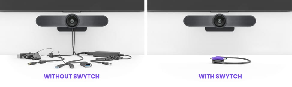 جهاز إرسال واستقبال AV Logitech Swytch أسود, بنفسجي (952-000010) — صورة 4