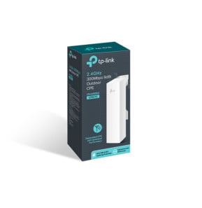 TP-Link CPE210 WiFi 5 300 Mbit/s Blanc Connexion Ethernet, supportant l'alimentation via ce port (PoE) (CPE210 V3.20)