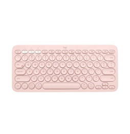 Logitech K380 Multi-Device clavier Bluetooth QWERTZ Allemand Rose (920-009583)
