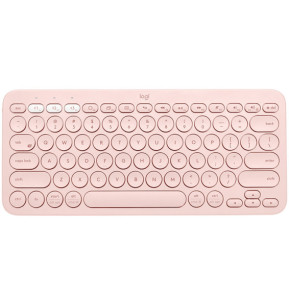 Logitech K380 Multi-Device clavier Bluetooth QWERTZ Allemand Rose (920-009583)