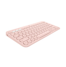 Logitech K380 Multi-Device clavier Bluetooth QWERTZ Allemand Rose (920-009583)