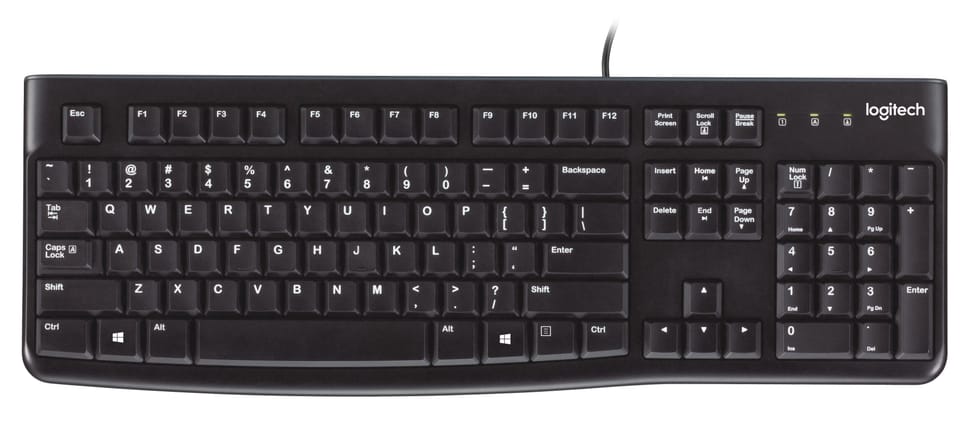 Logitech K120 USB Keyboard Black - QWERTY (920-002508) — image 3