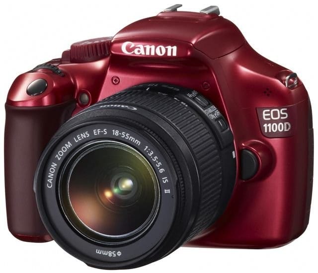 Reflex Canon EOS 1100D Red + 18-55 DC III — image 1