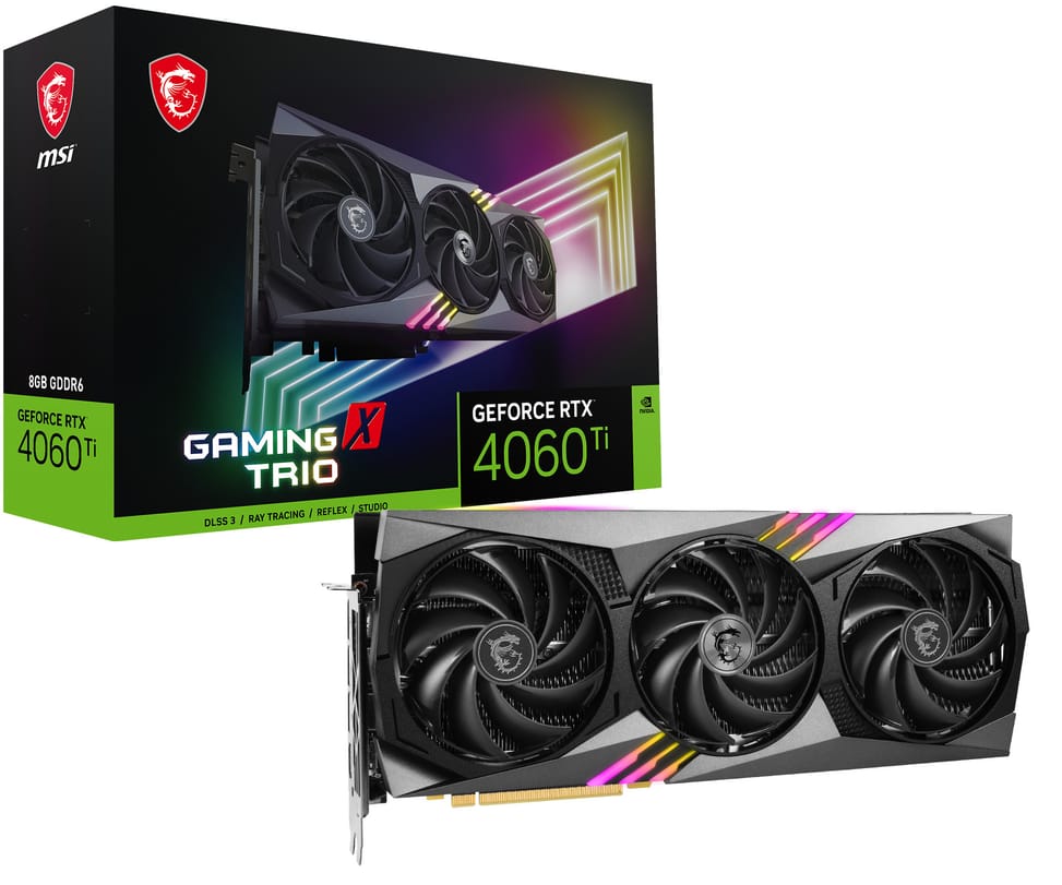 MSI GeForce RTX 4060 Ti GAMING X TRIO 8G NVIDIA 8 Go GDDR6 (GEFORCE RTX 4060 TI GAMING X TRIO 8G) — image 2