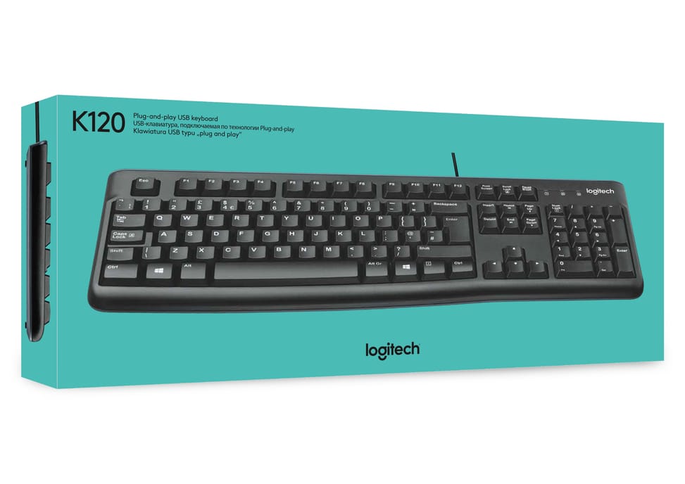 Logitech Keyboard K120 for Business clavier USB QWERTY US International Noir (920-002479) — image 8