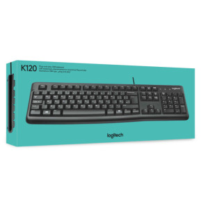 Logitech Keyboard K120 for Business clavier USB QWERTY US International Noir (920-002479)