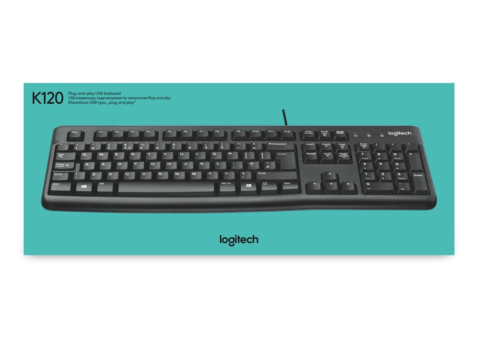Logitech Keyboard K120 for Business clavier USB QWERTY US International Noir (920-002479) — image 10