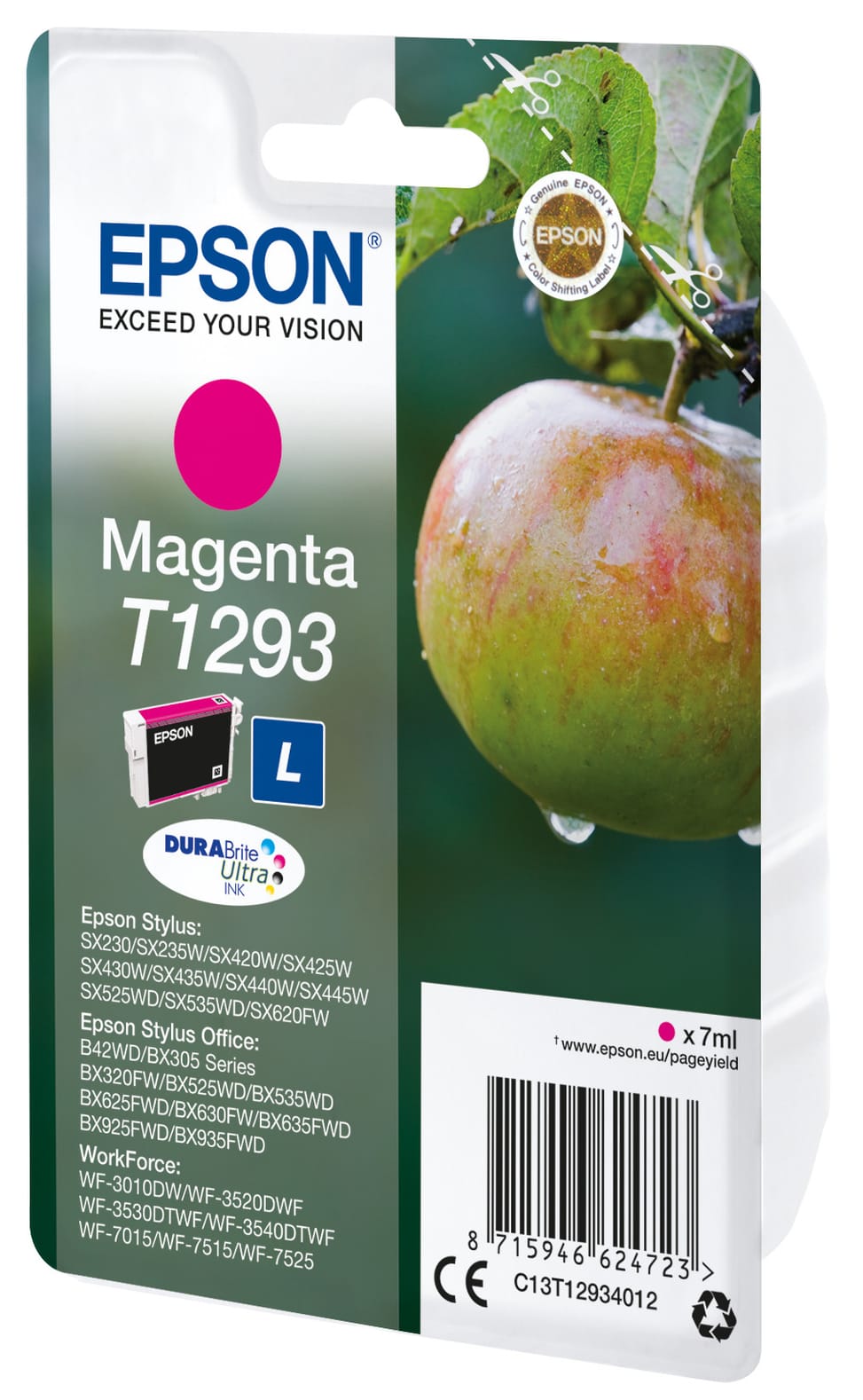 Epson Apple Cartouche "Pomme" - Encre DURABrite Ultra M Cartouche "Pomme" - Encre DURABrite Ultra M (C13T12934012) — image 2