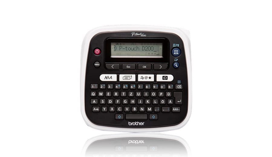 Brother PT-D200 imprimante pour étiquettes Transfert thermique 180 x 180 DPI 20 mm/sec TZe (PT-D200BWVP) — image 1