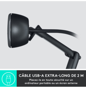 Logitech C505 HD Webcam 720p, 30 fps, 60°, USB A, 2 m, 72.91 x 66.64 x 31.91 mm, 75 g  (960-001364)