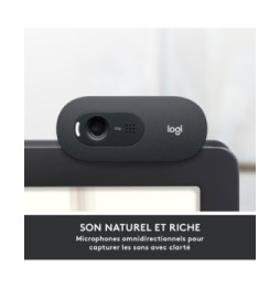 Logitech C505 HD Webcam 720p, 30 fps, 60°, USB A, 2 m, 72.91 x 66.64 x 31.91 mm, 75 g  (960-001364)