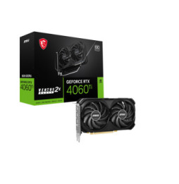 MSI GeForce RTX 4060 Ti VENTUS 2X BLACK 8G OC NVIDIA 8 Go GDDR6 (GEFORCE RTX 4060 TI VENTUS 2X BLACK 8G OC)
