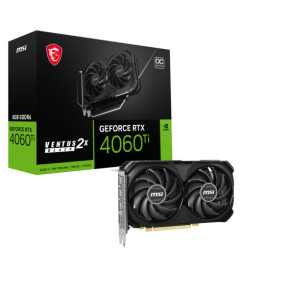 MSI GeForce RTX 4060 Ti VENTUS 2X BLACK 8G OC NVIDIA 8 Go GDDR6 (GEFORCE RTX 4060 TI VENTUS 2X BLACK 8G OC)