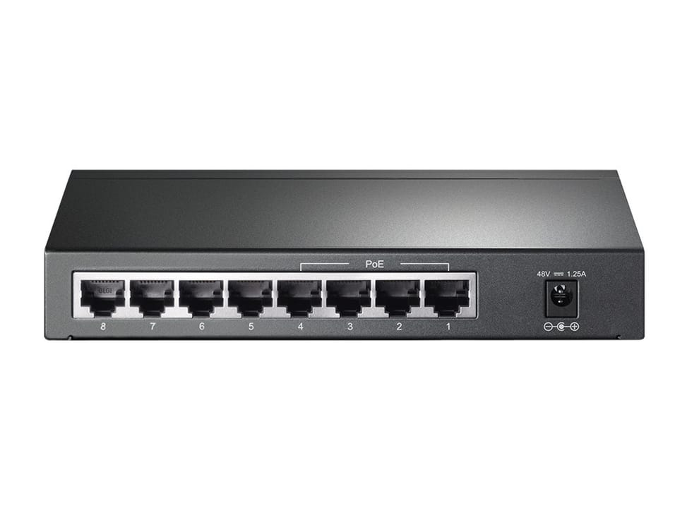 جهاز Switch TP-Link TL-SG1008P Gigabit Ethernet (10/100/1000) PoE رمادي — صورة 4