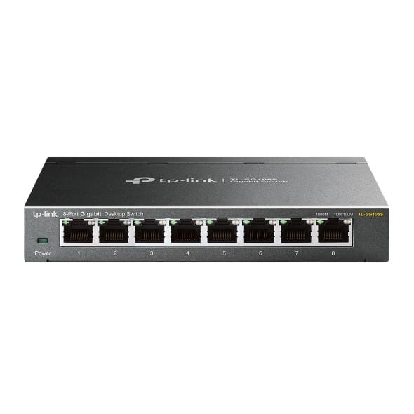 TP-Link TL-SG108S Non-géré Gigabit Ethernet (10/100/1000) Noir (TL-SG108S V1) — image 2