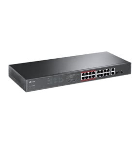 TP-Link TL-SL1218MP Non-géré Fast Ethernet (10/100) Connexion Ethernet, supportant l'alimentation via ce port (PoE) 1U