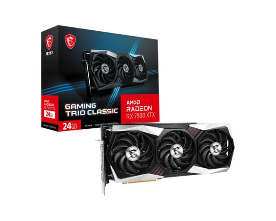 MSI Radeon RX 7900 XTX Gaming Trio Classic 24G AMD Radeon RX 7900 XT 24 Go GDDR6 (RADEON RX 7900 XTX GAMING TRIO CLASSIC 24G)