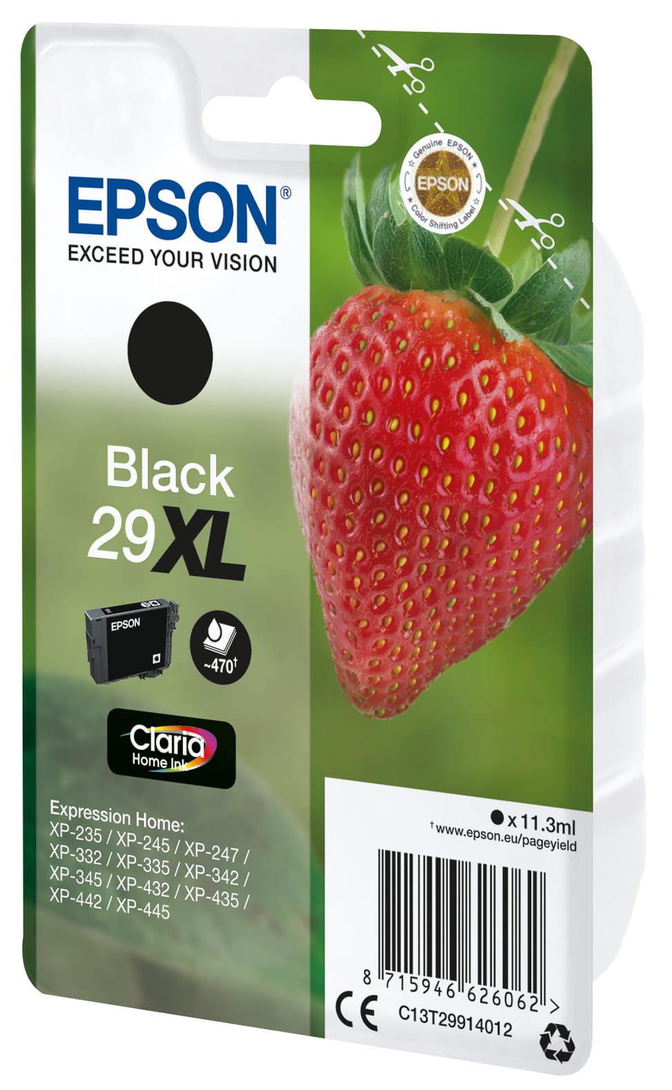 Epson Strawberry Cartouche "Fraise" 29XL - Encre Claria Home N Cartouche "Fraise" 29XL - Encre Claria Home N (C13T29914012) — image 2