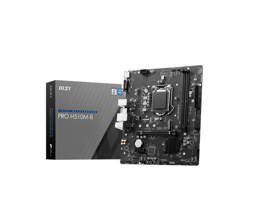 MSI PRO H510M-B carte mère Intel H470 LGA 1200 (Socket H5) micro ATX (PRO H510M-B) — image 1