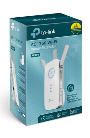 TP-Link RE450 Répéteur réseau Blanc 10, 100, 1000 Mbit/s IEEE802.11ac/n/g/b, Ethernet, 2.4 - 5 GHz  (RE450 V2) — image 3