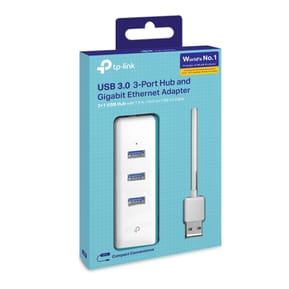 TP-Link UE330 station d'accueil Avec fil USB 3.2 Gen 1 (3.1 Gen 1) Type-A Blanc (UE330) — image 4