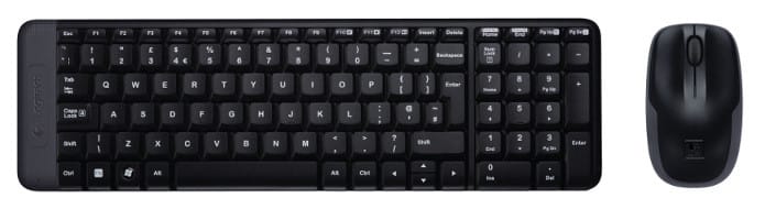 Logitech Wireless Combo MK220 clavier Souris incluse RF sans fil QWERTY Anglais Noir (920-003168) — image 1