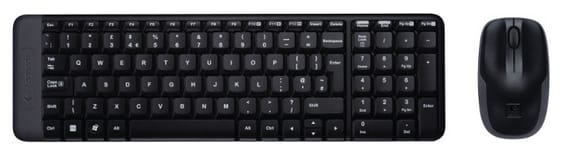 Logitech Wireless Combo MK220 clavier Souris incluse RF sans fil QWERTY Anglais Noir (920-003168)