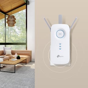 TP-Link RE550 prolongateur réseau Émetteur et récepteur réseau Blanc 10, 100, 1000 Mbit/s (RE550) — image 2