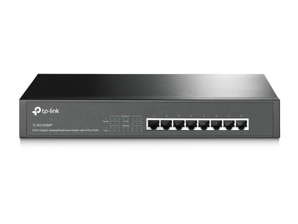 TP-Link TL-SG1008MP Unmanaged Gigabit Ethernet Switch (10/100/1000) with Power over Ethernet (PoE) 1U — image 1